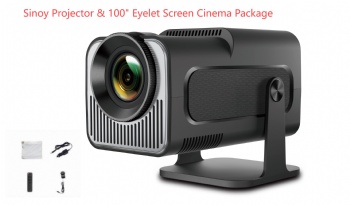 12V Projector 100inch Eyelet Screen Cinema Package
